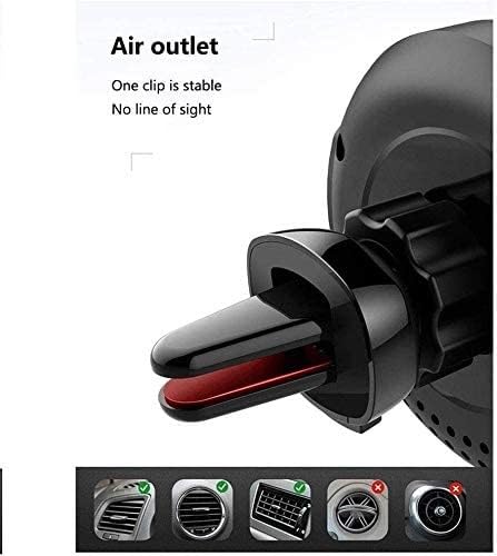Wireless Car Charger & 360° Auto-Clamping Air Vent Phone Holder