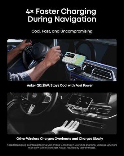 25W Magnetic Wireless Car Charger & 10,000mAh Power Bank