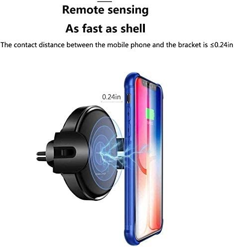 Wireless Car Charger & 360° Auto-Clamping Air Vent Phone Holder