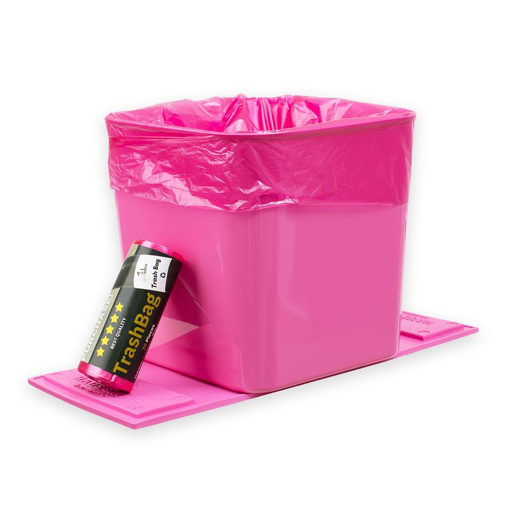 Leakproof Portable Car Trash Can with Stability Wings