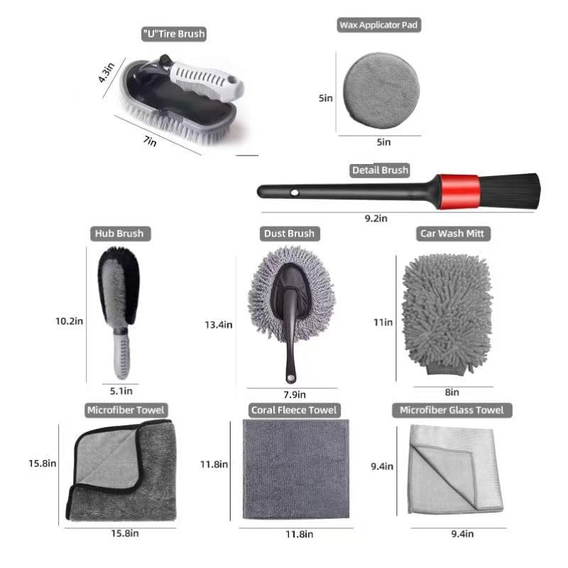 9-Piece Car Detailing & Cleaning Kit for Opel Insignia Sports Tourer 2020–2023
