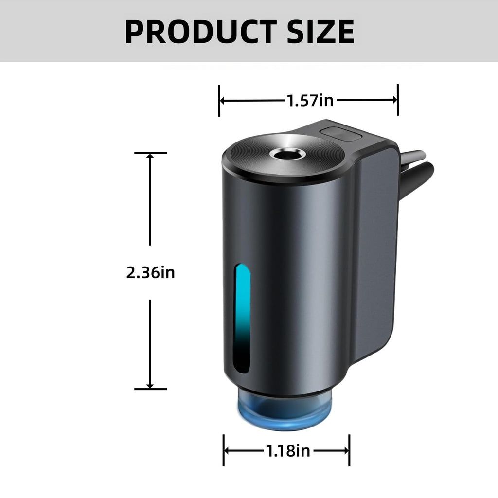 Smart Car Air Freshener Diffuser with 3 Adjustable Modes & Essential Oils