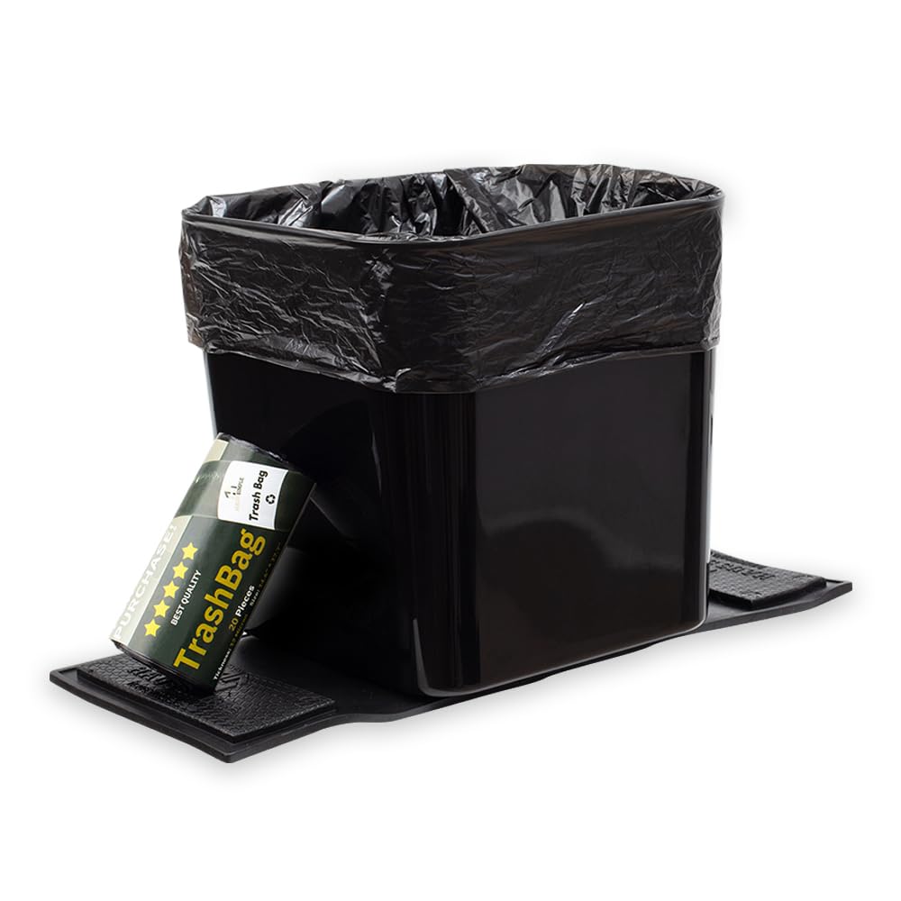 Leakproof Portable Car Trash Can with Stability Wings