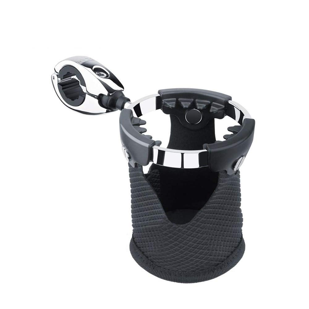 Rotatable Handlebar Cup & Bottle Holder for Motorcycles & Bikes