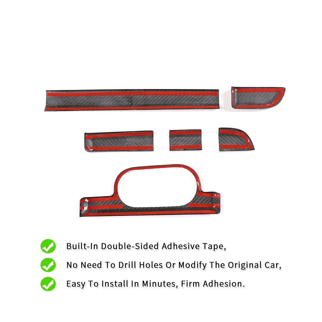 Carbon Fiber Center Console Gear Shift Trim for Porsche 911 & 718