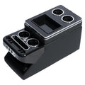 Car Front Center Console Cup Holder 24cm with USB Charging