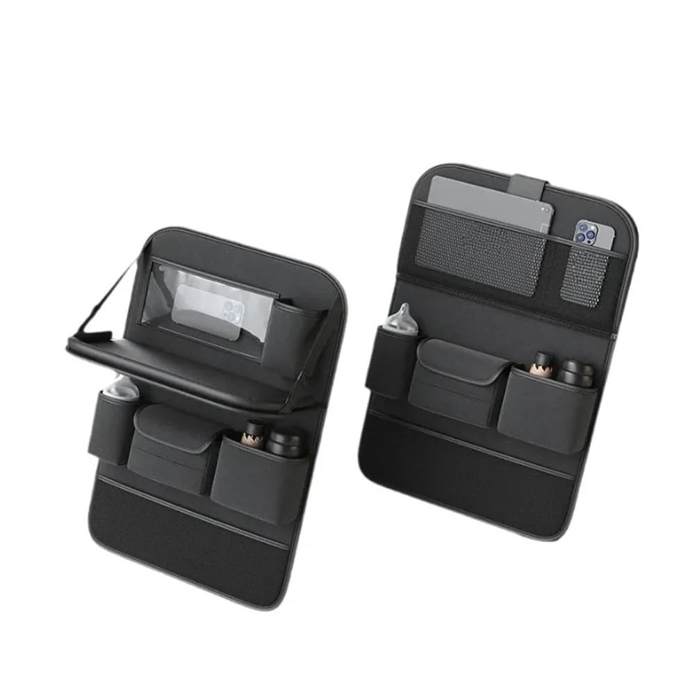 Car Seat Back Organizer with Foldable Tablet Tray