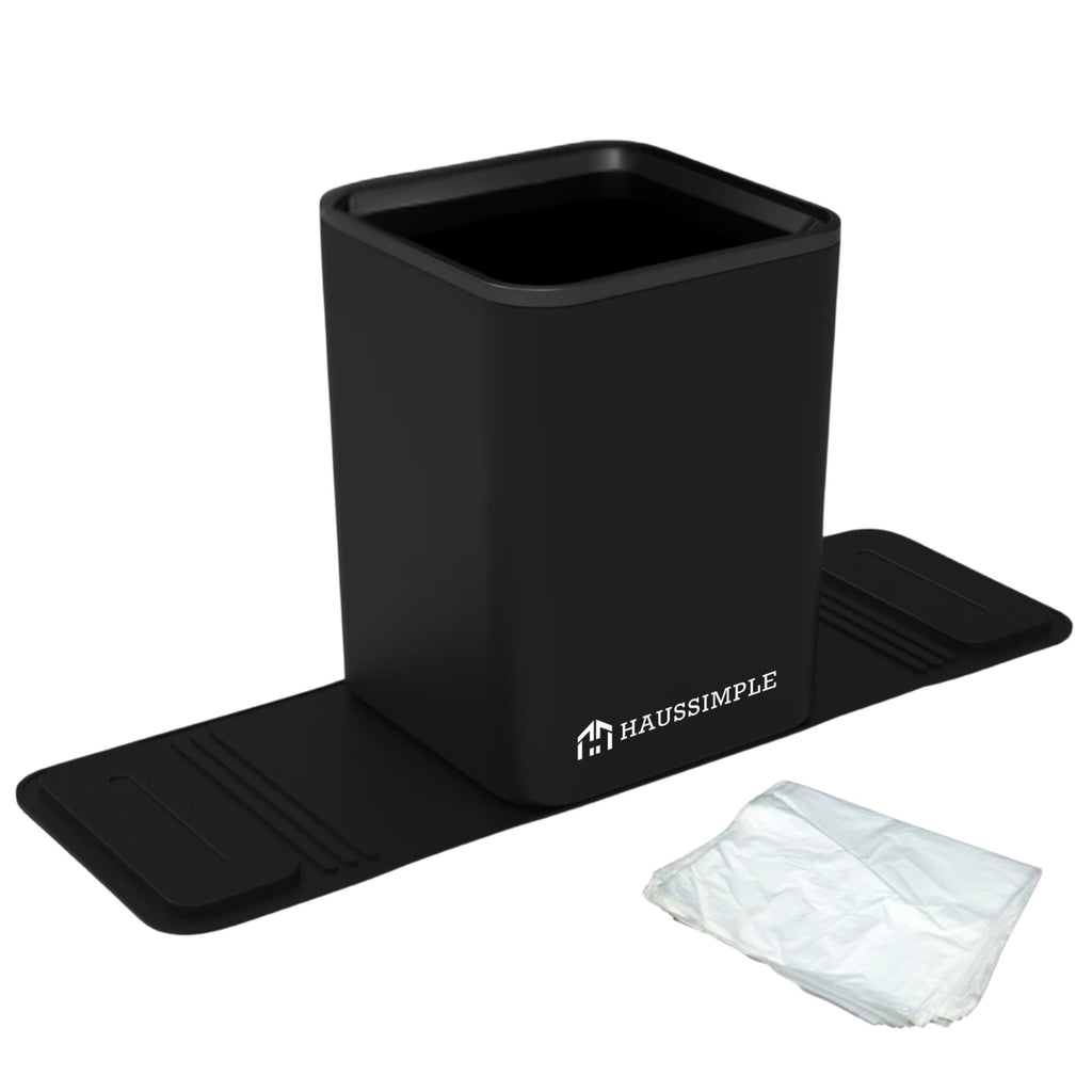 Leakproof Portable Car Trash Can with Stability Wings