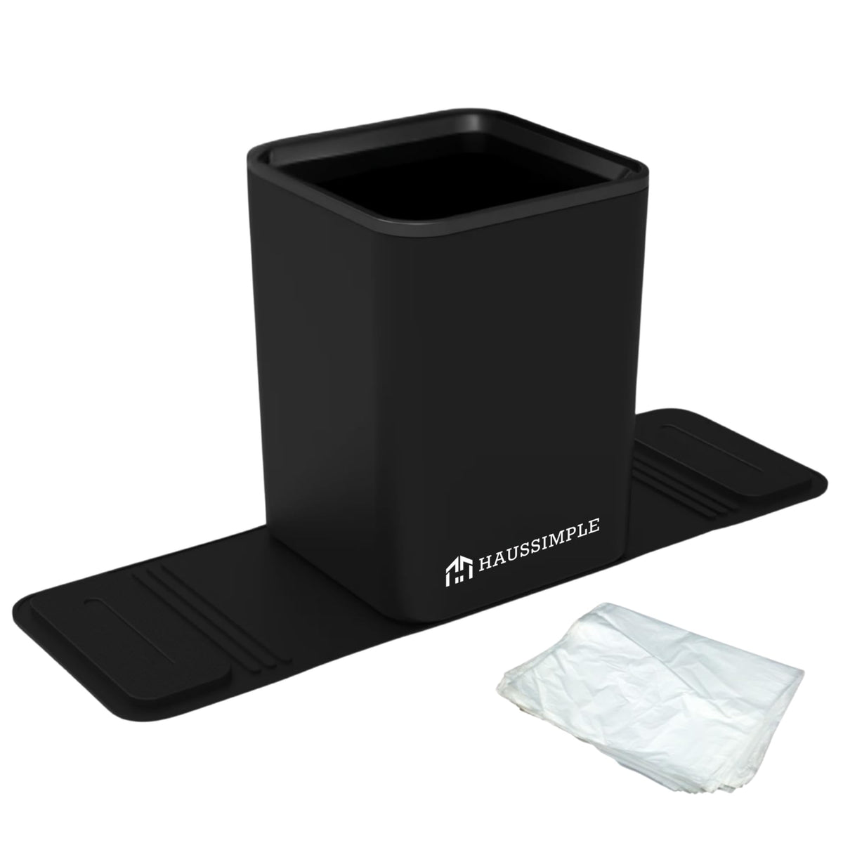 Leakproof Portable Car Trash Can with Stability Wings