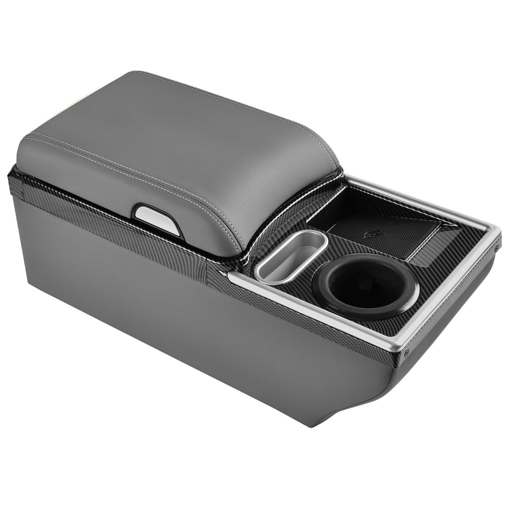 Universal Center Console with Wireless Charging, Cup Holders & Ambient Lighting