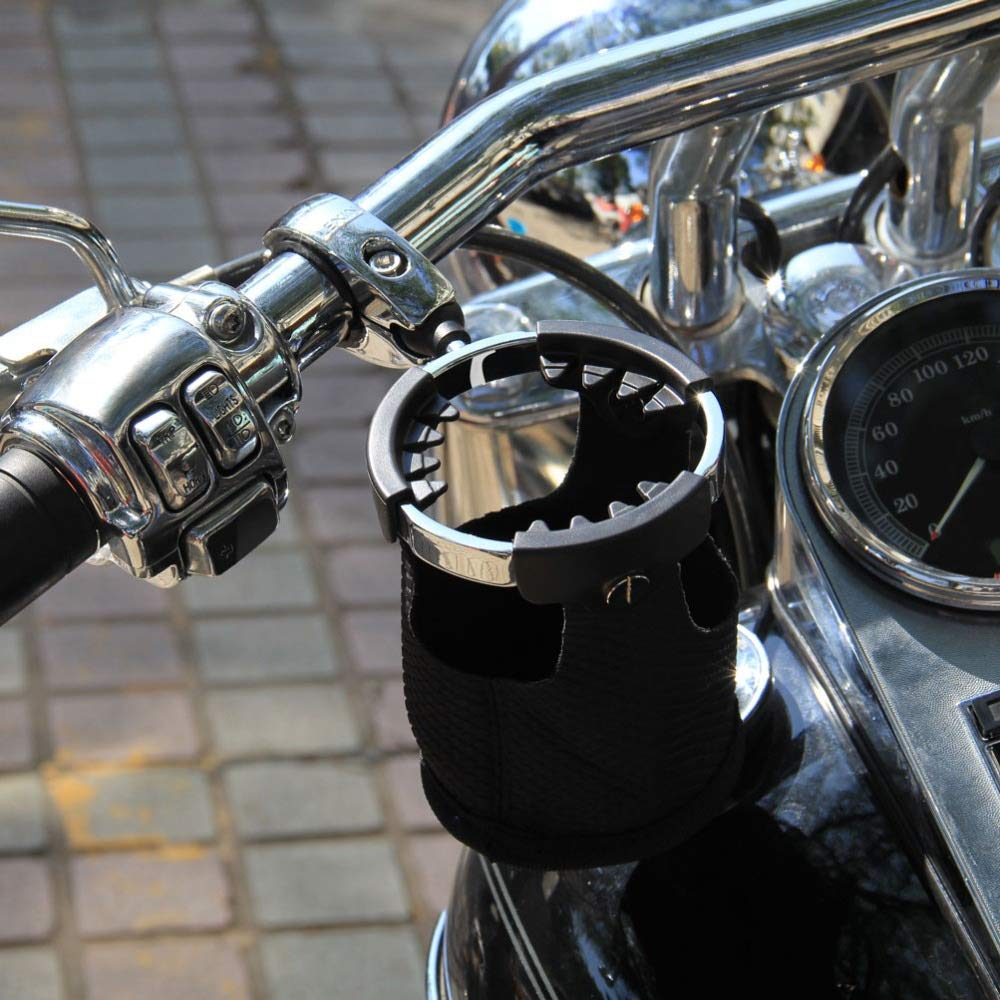 Rotatable Handlebar Cup & Bottle Holder for Motorcycles & Bikes