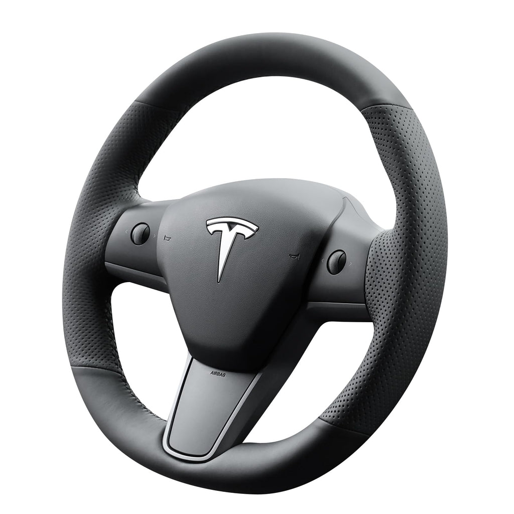 MEWANT Steering Wheel Cover for Tesla Model 3 Model Y 2020 30 Min Install