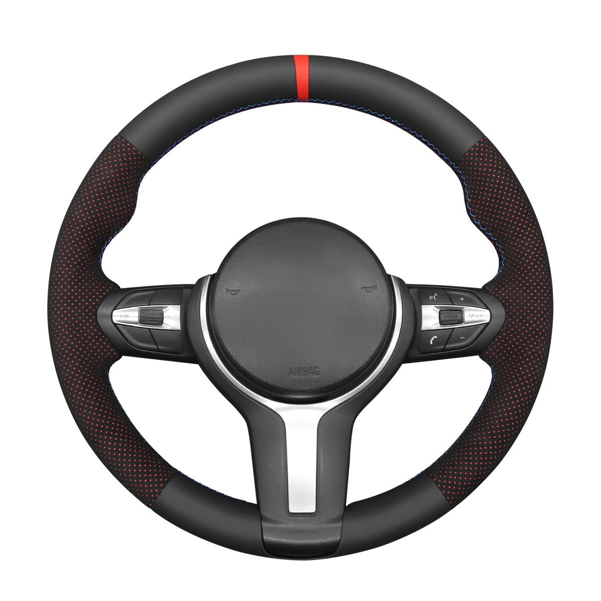 Hand-Stitched Steering Wheel Cover for BMW M Sport Models