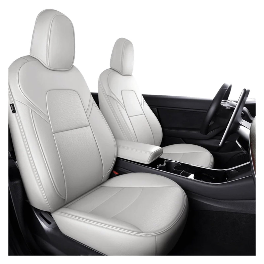 360° Full-Coverage Leather Seat Covers for Tesla Model 3 & Model Y