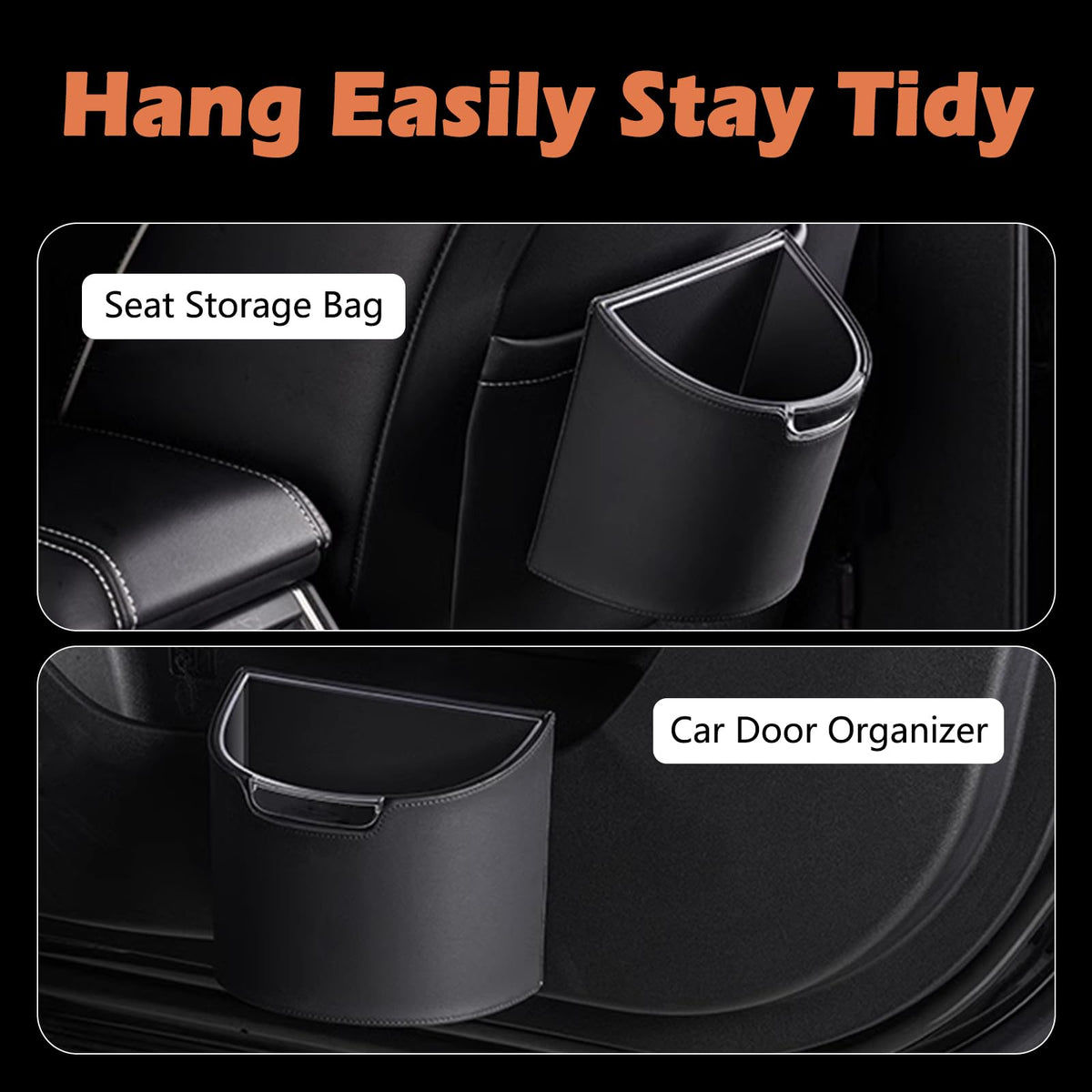 Mini Leakproof Car Trash Can for Cars, SUVs & Trucks