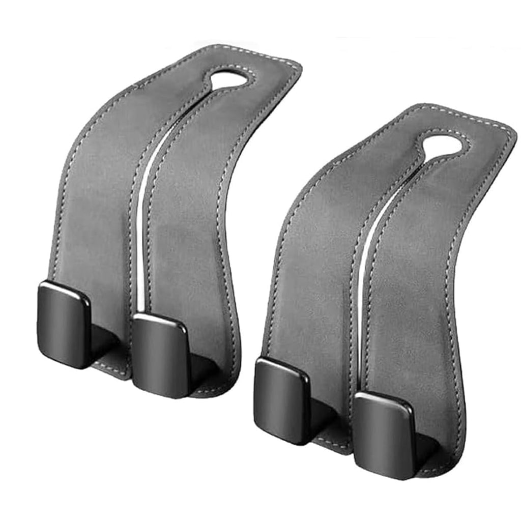 Leather Car Headrest Double Hooks for Audi Models 2-Pack