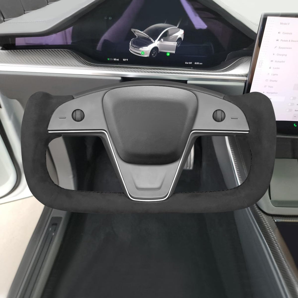 Yoke Steering Wheel Cover for Tesla Model S 2021–2023 & Model X 2021–2025