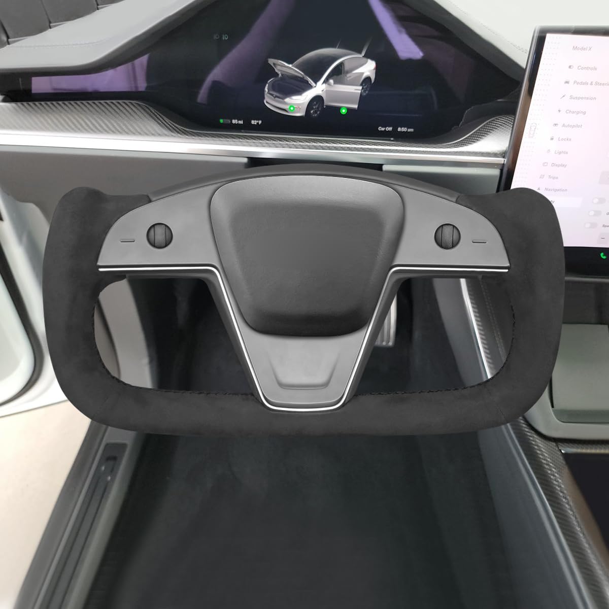 Yoke Steering Wheel Cover for Tesla Model S 2021–2023 & Model X 2021–2025