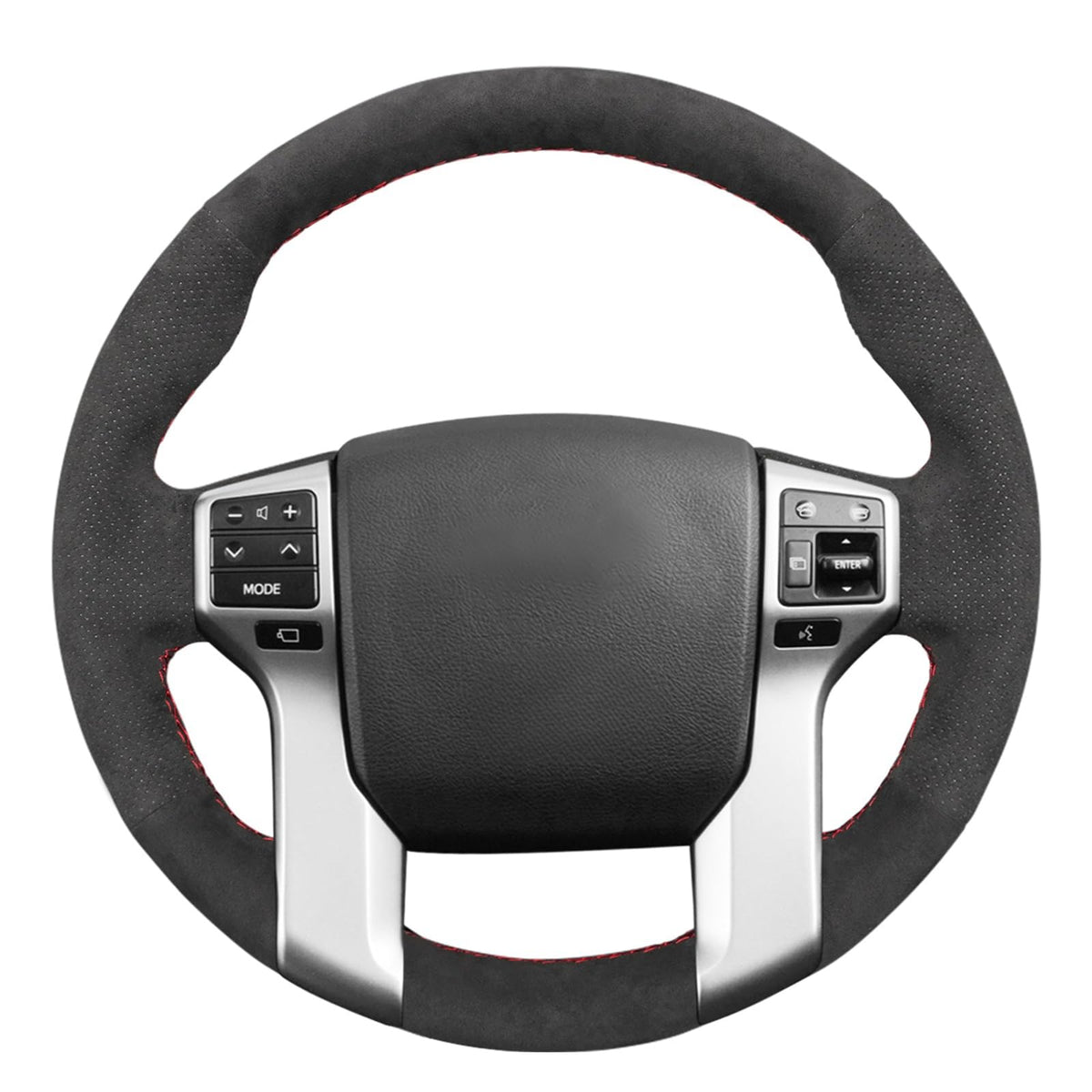 MEWANT Stitch On Custom Fit Steering Wheel Cover for Toyota 4Runner