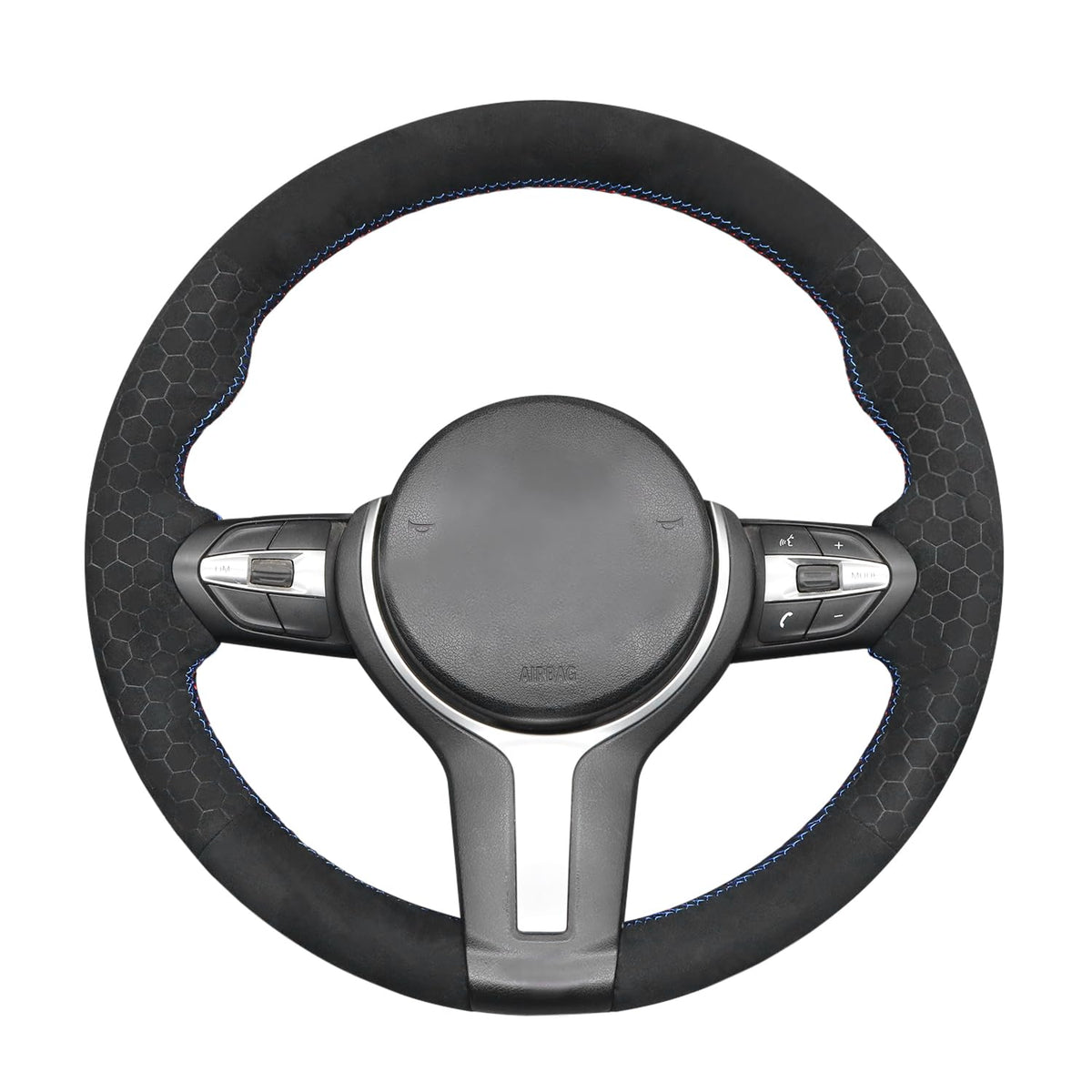 Hand-Stitched Steering Wheel Cover for BMW M Sport Models