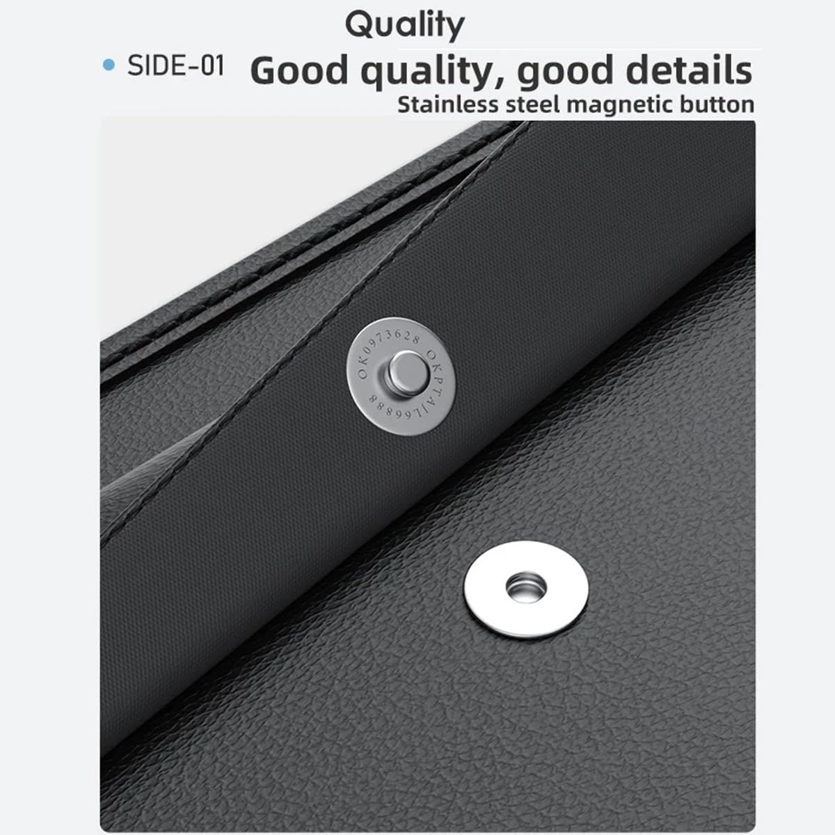 High-Capacity PU Leather Car Seat Back Organizer