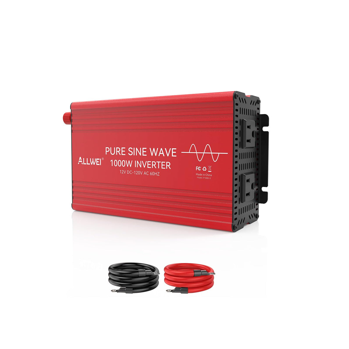 Car Power Inverter with AC Outlet & 4 USB Fast Charging Ports