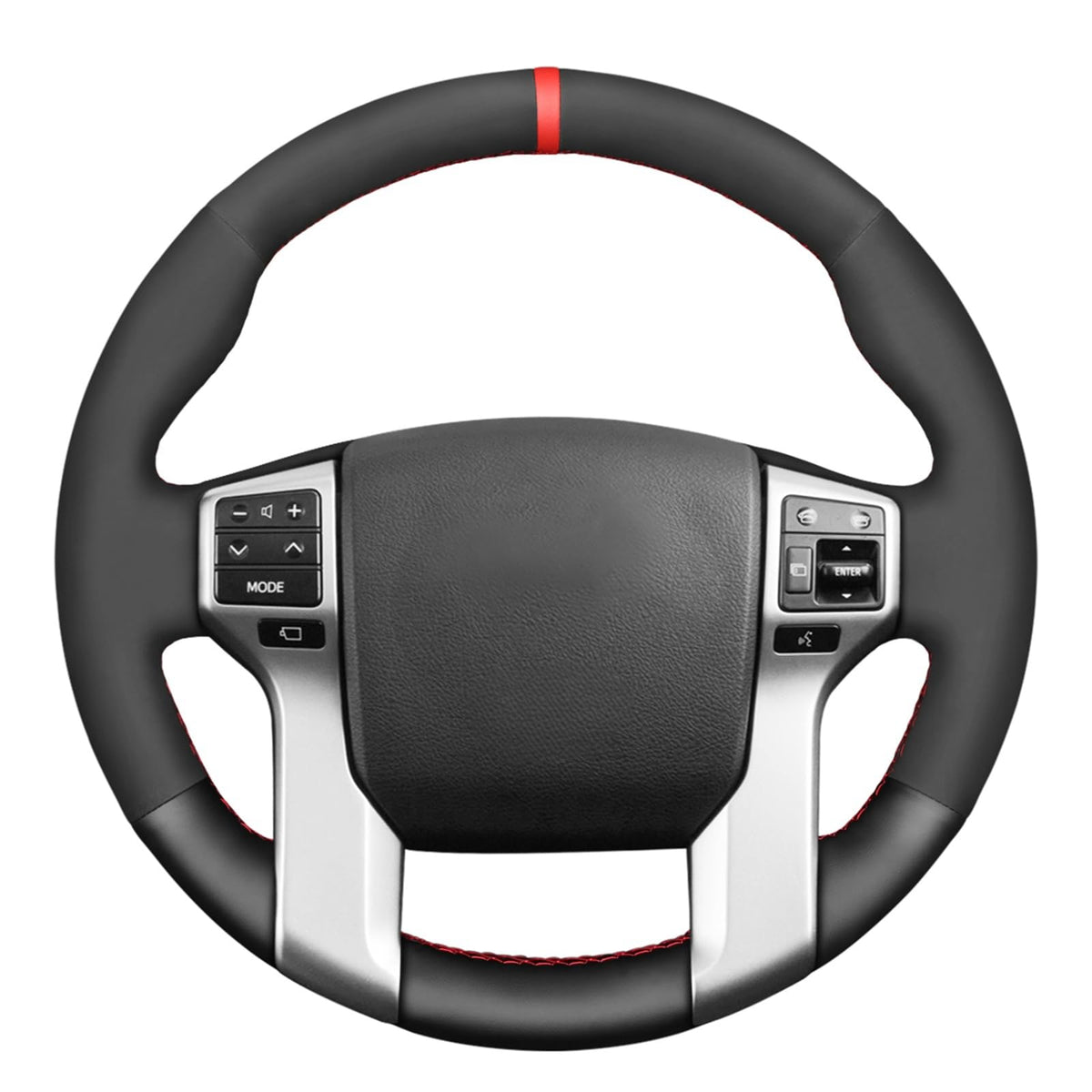 MEWANT Stitch On Custom Fit Steering Wheel Cover for Toyota 4Runner