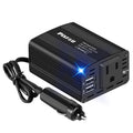 150W Car Power Inverter with AC Outlet & Dual USB Ports