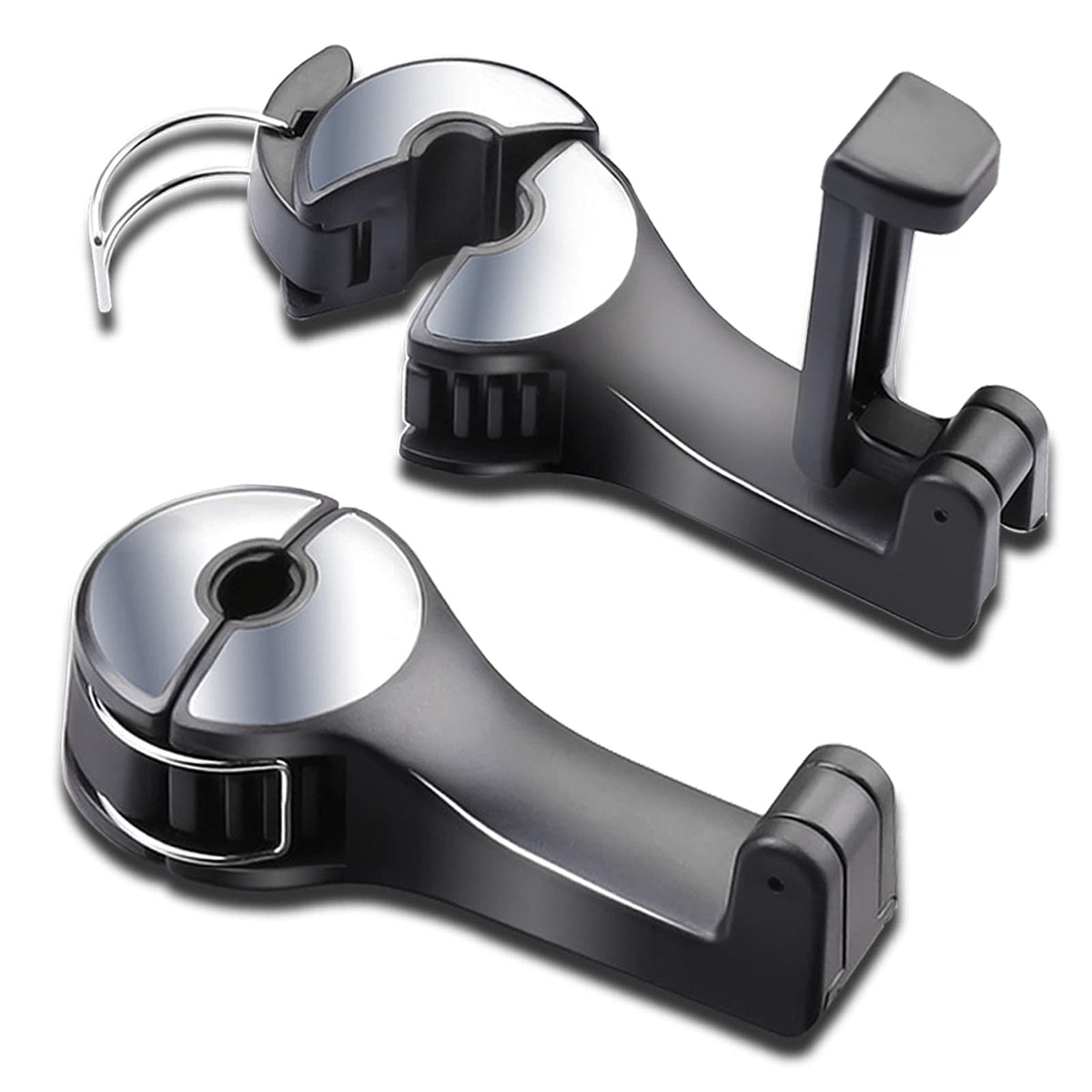 Universal 360° Car Headrest Hook with Phone Holder