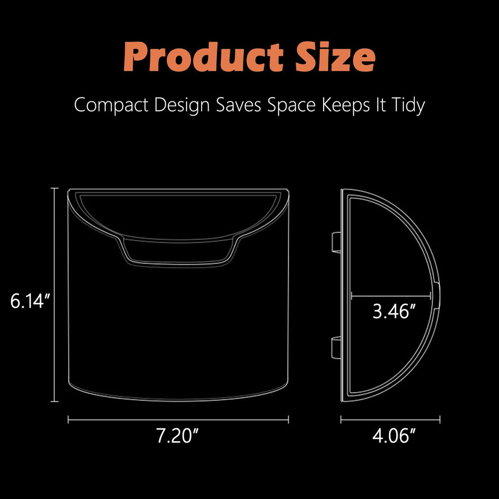 Mini Leakproof Car Trash Can for Cars, SUVs & Trucks