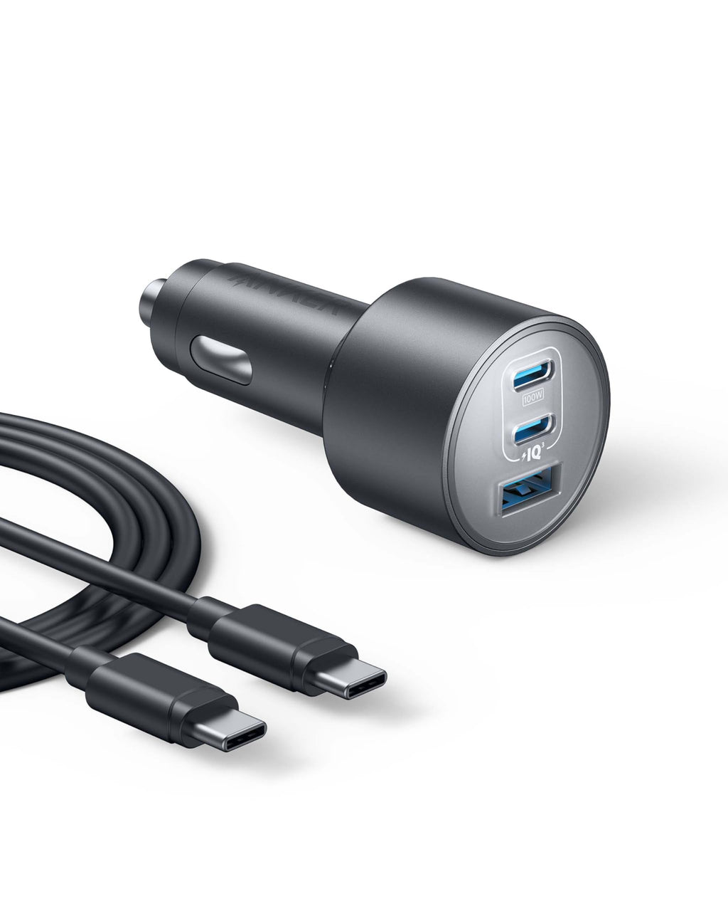 Anker 167.5W Max 3-Port Ultra-Compact USB C Fast Charging Car Charger