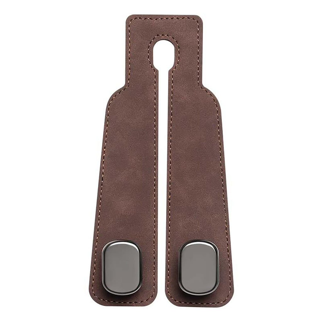 PU Leather & Stainless Steel Car Seat Back Storage Hook