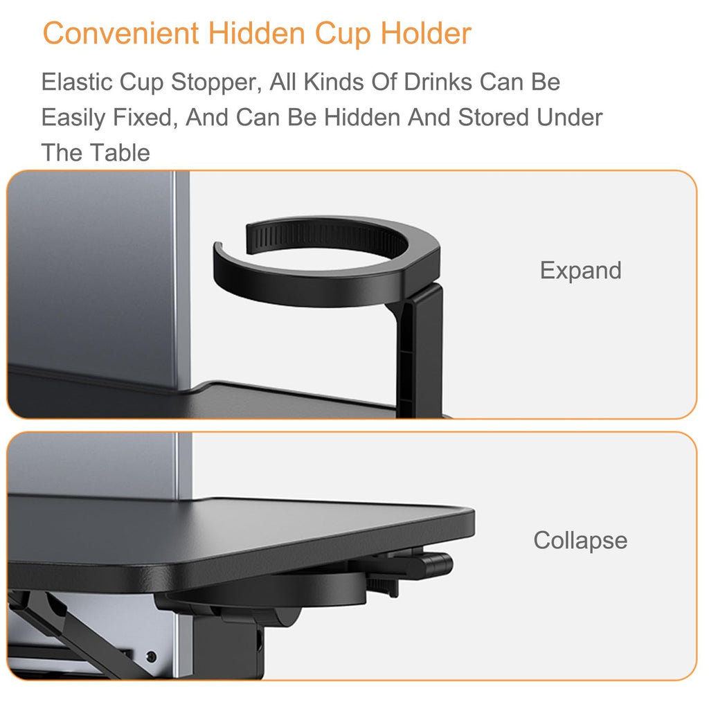 Multifunctional Foldable Car Seat Tray Table with Phone Holder