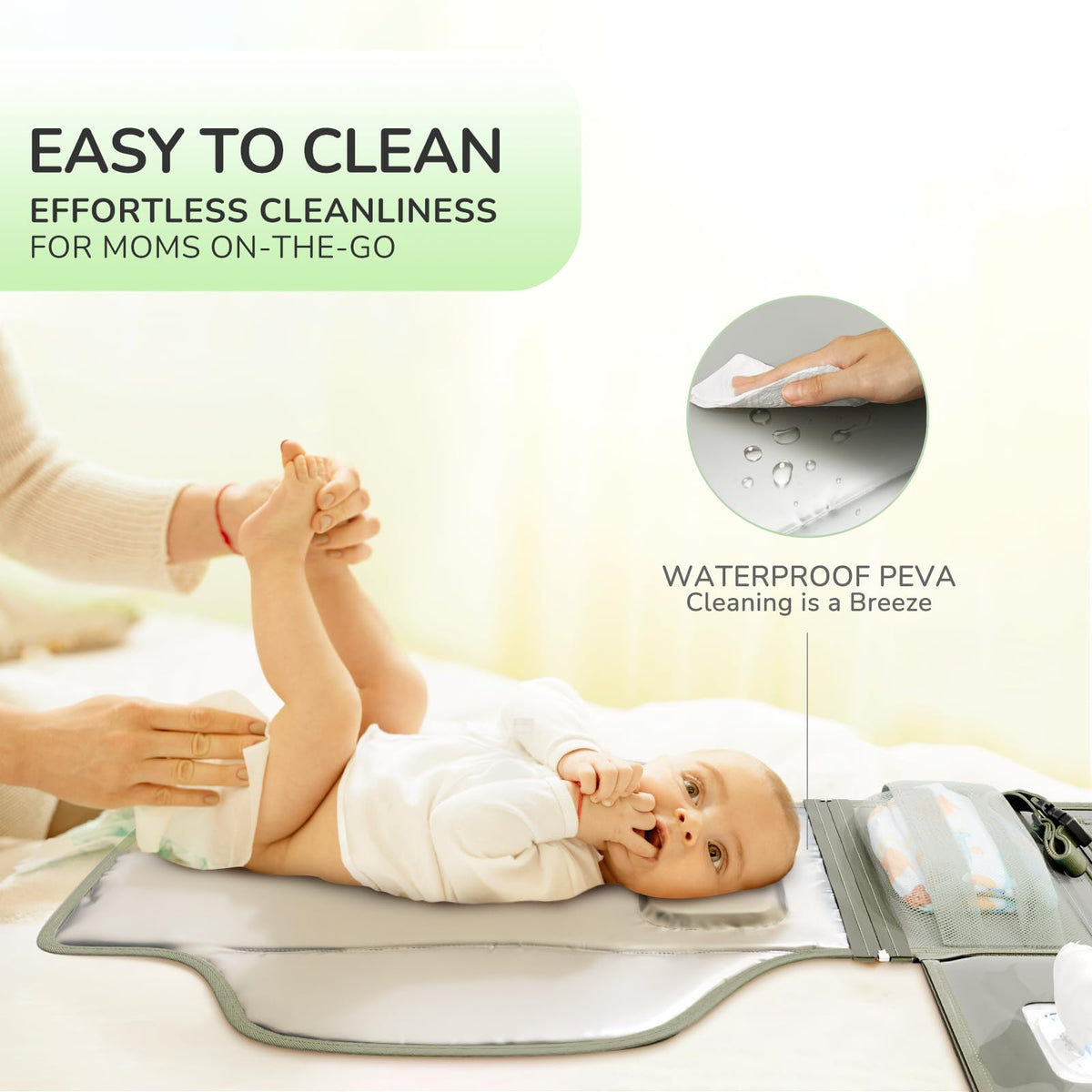 Alatino Portable Diaper Changing Pad for Baby