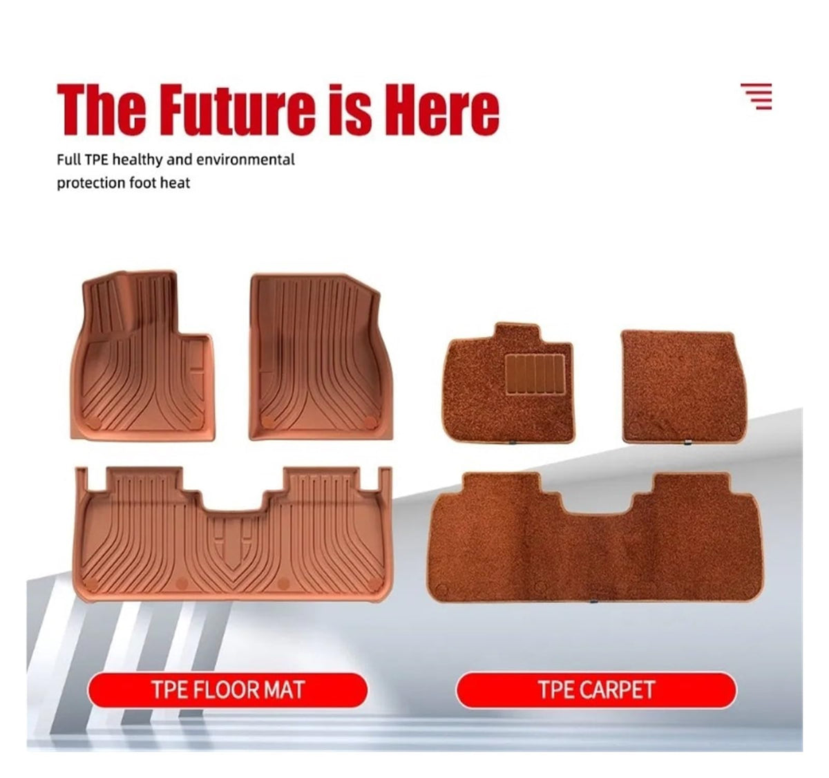 All-Weather Waterproof TPE Floor Mats for Li Auto L7 2023