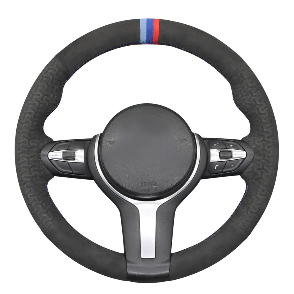 Hand-Stitched Steering Wheel Cover for BMW M Sport Models