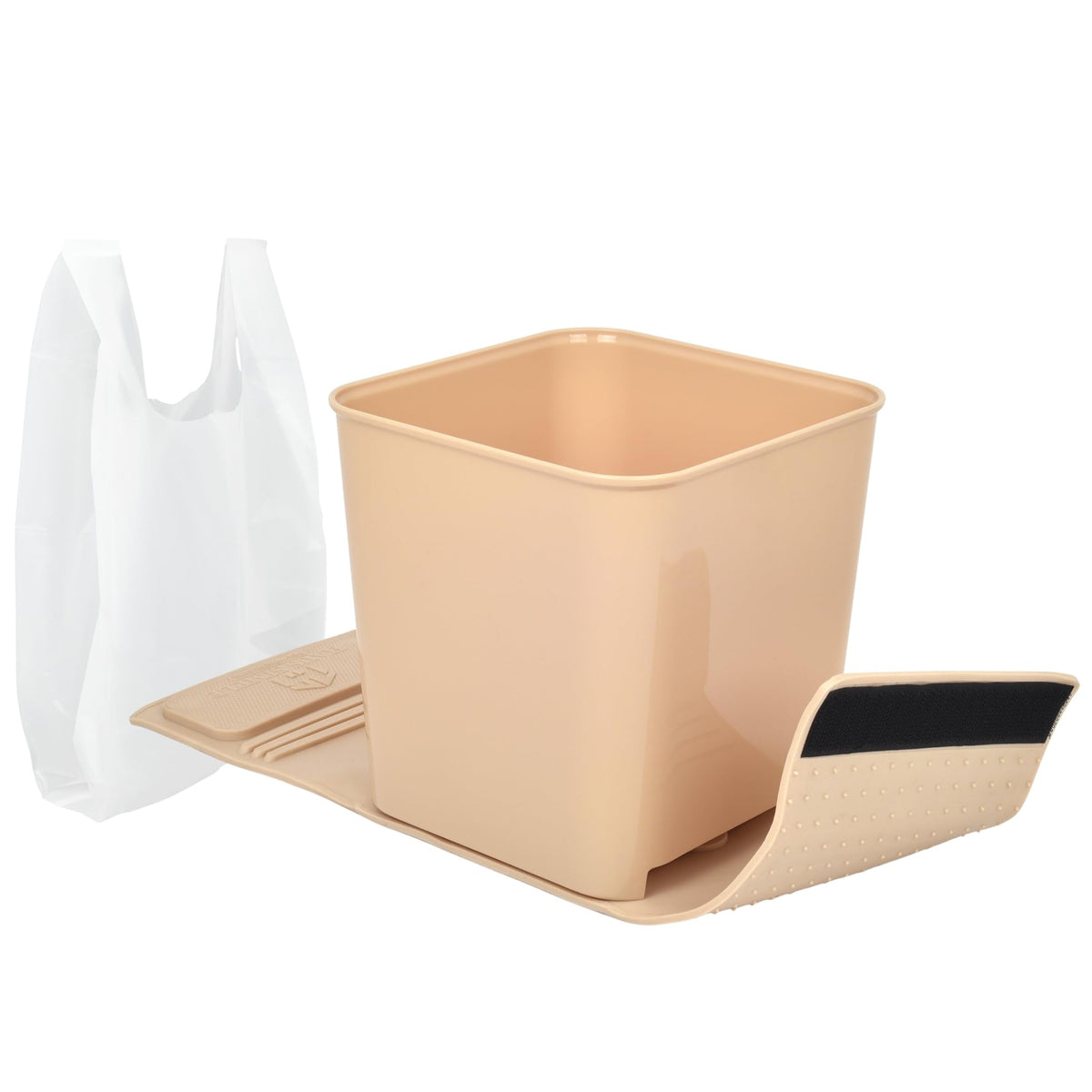 Leakproof Portable Car Trash Can with Stability Wings