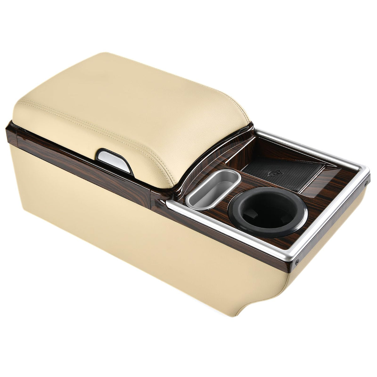 Universal Center Console with Wireless Charging, Cup Holders & Ambient Lighting