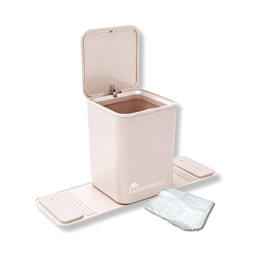 Leakproof Portable Car Trash Can with Stability Wings
