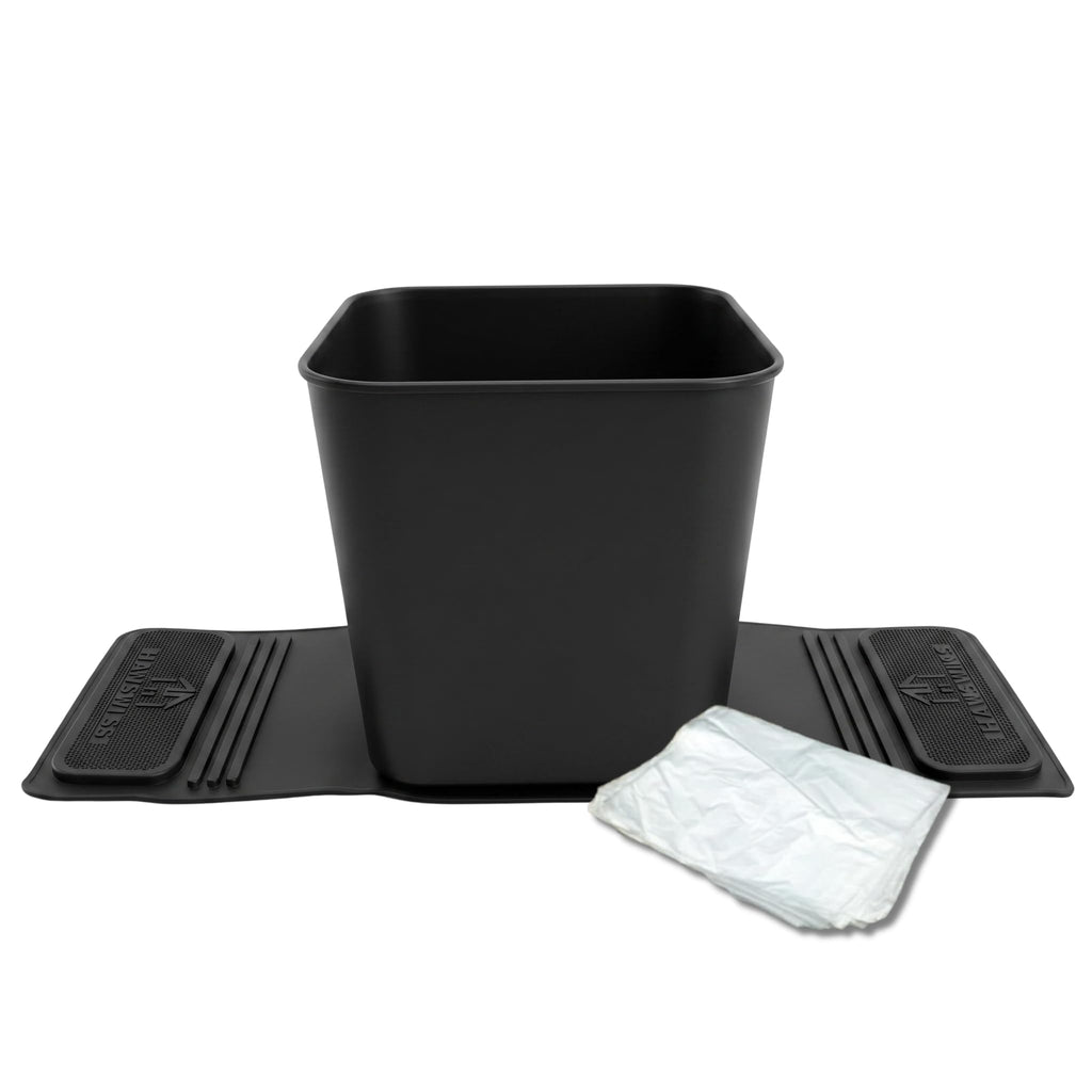 Leakproof Portable Car Trash Can with Stability Wings