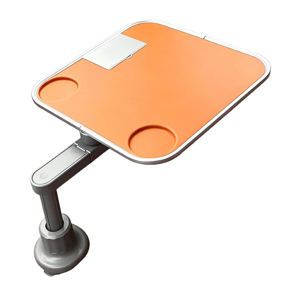 Car Cup Holder Tray with Storage，Car Desk for Laptop