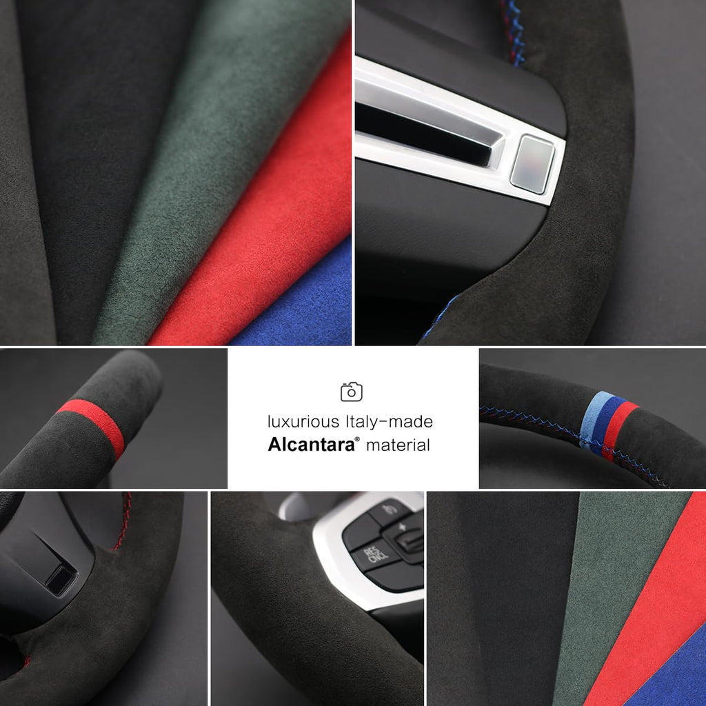 MEWANT Stitch On Custom Fit Steering Wheel Cover for Toyota 4Runner