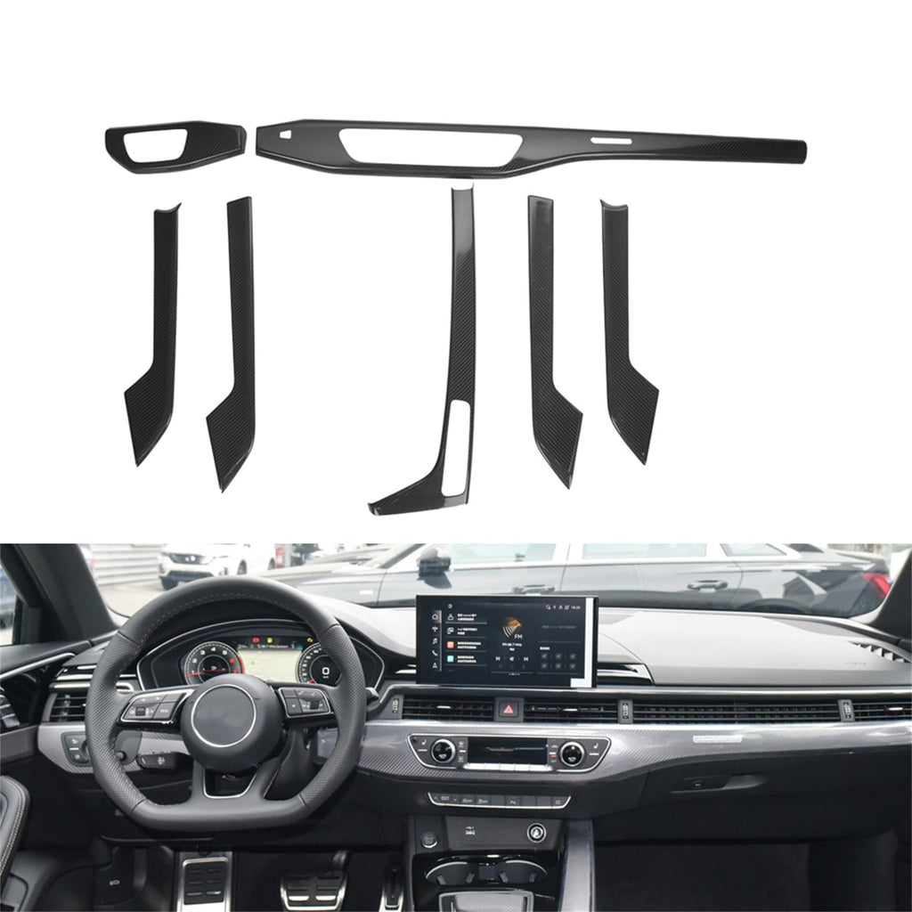 Interior Dashboard Decorative Trim For Audi A4 B9 S4 2017-2024