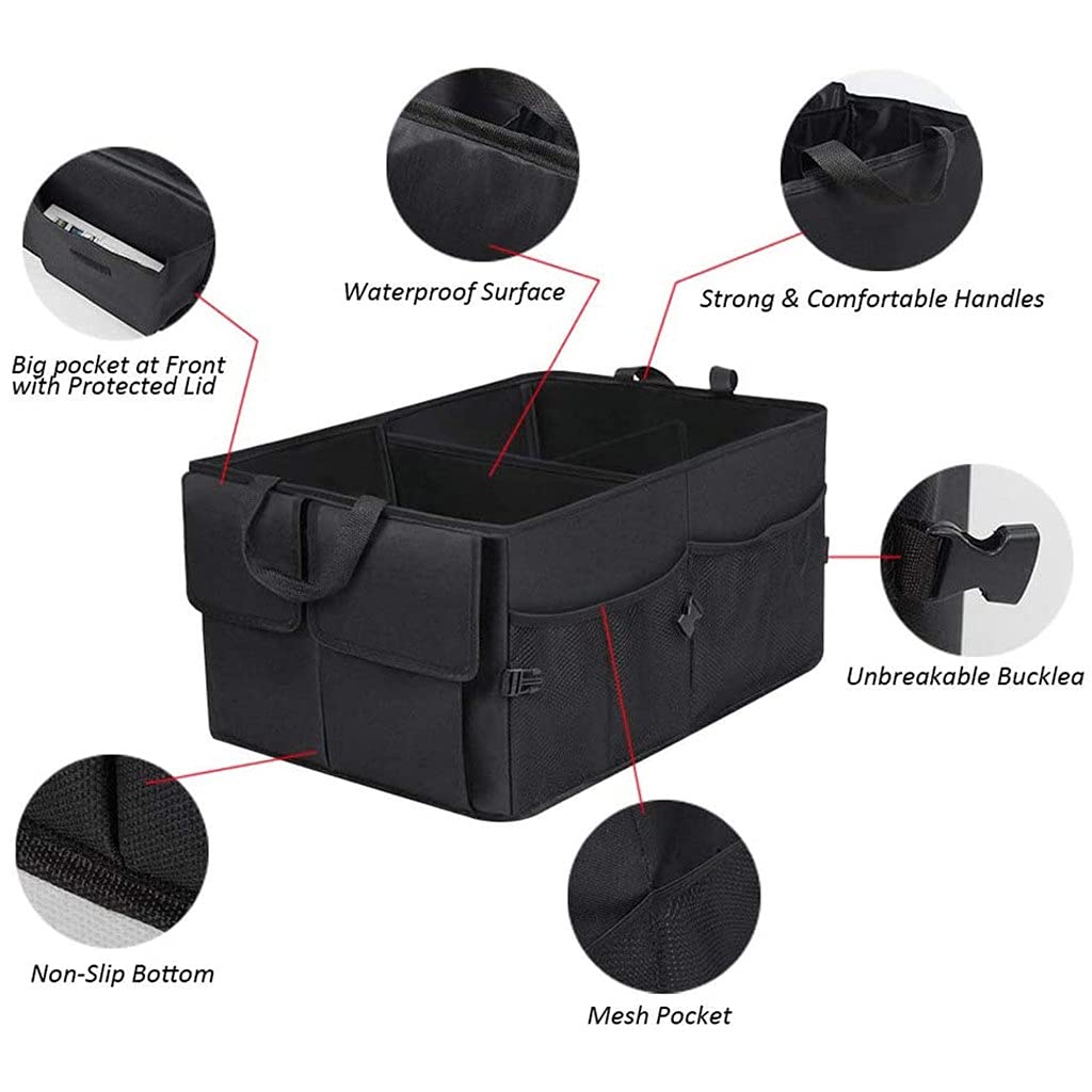 Foldable Nylon Car Trunk Organizer & Cargo Storage Box