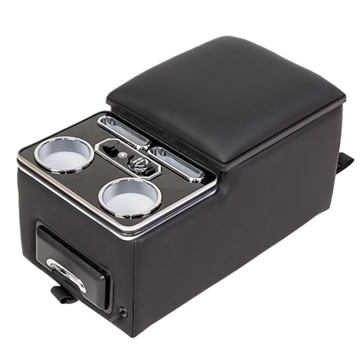 Center Console Organizer with 7-Color Ambient Lighting