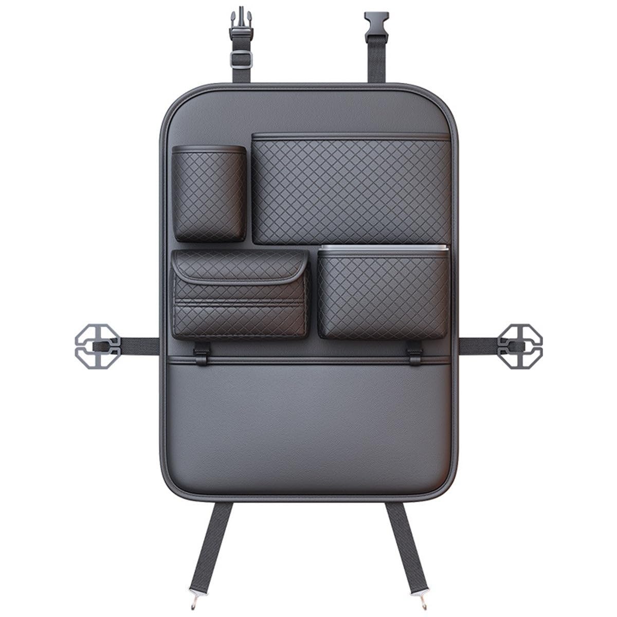 Car Seat Back Organizer with Tissue Box & Cup Holder