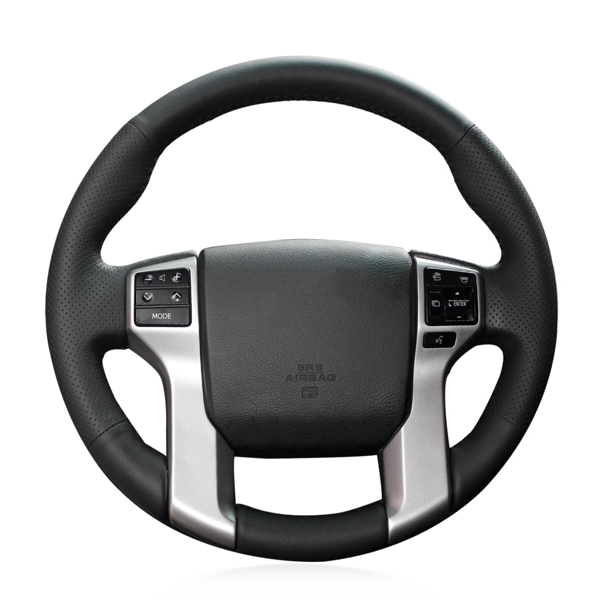 MEWANT Stitch On Custom Fit Steering Wheel Cover for Toyota 4Runner