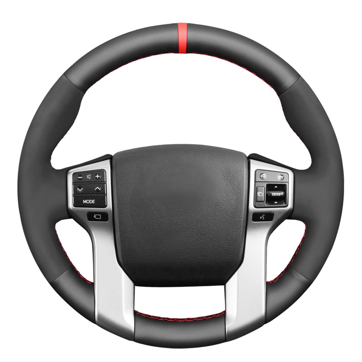 MEWANT Stitch On Custom Fit Steering Wheel Cover for Toyota 4Runner