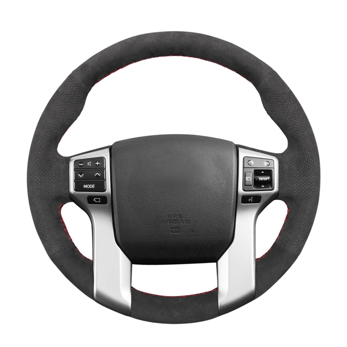 MEWANT Stitch On Custom Fit Steering Wheel Cover for Toyota 4Runner