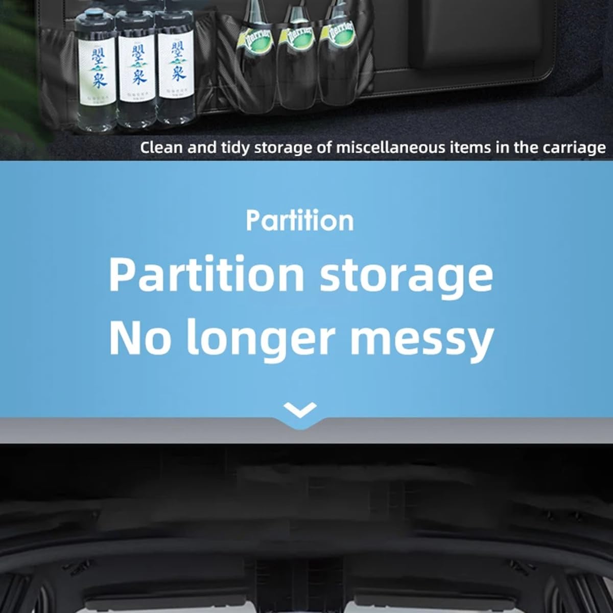 High-Capacity PU Leather Car Seat Back Organizer